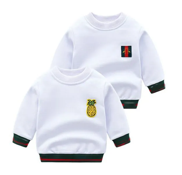 3colour!Spring Autumn Baby Boys Girls Sweaters Pullover Cartoon Bee Kids Long Sleeve Pullovers Children Cotton Casual Sweater 1-7 Years