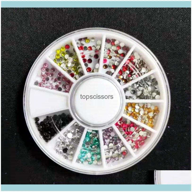 Macaron Color Acrylic Mini Beads 3D Accessories Decoration Round Nailart Supply Gel Polish Nail Diamond Mixed Rhinestone Jewel1