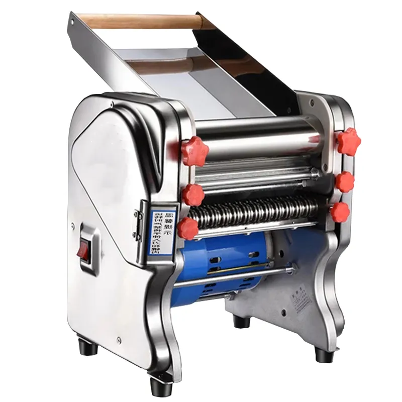 Máquina de prensa de fideos FKM-200, máquina eléctrica comercial automática para hacer Pasta de acero inoxidable, máquina cortadora de masa, máquina de piel para bolas de masa hervida