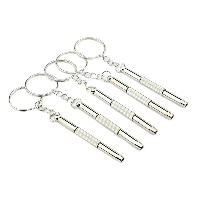 New Arrival 4 In 1 Screwdriver Eyeglass Repair Tool Keychain Glasses