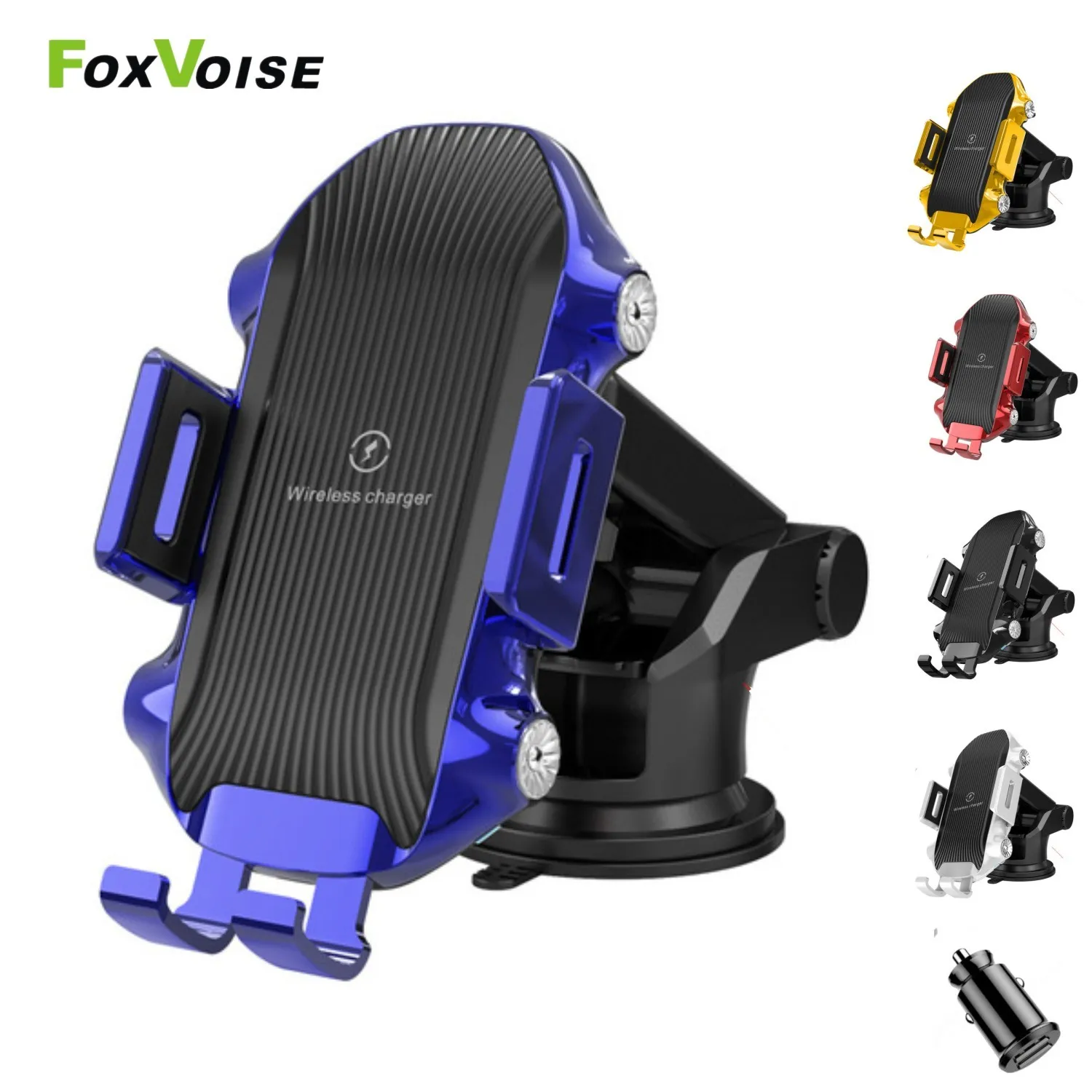 Suporte de Air Stand Suporte Smart Bracket USB Car Carregador Sem Fio Xiaomi Huawei Celular Telefone Celular