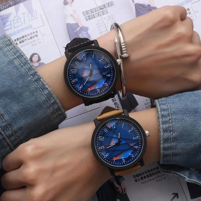 Wristwatches Watch Fashion Wood Grain Dial Casual Leather Quartz Men Watches Luxury Wristwatch Hombre Hour Male Clock