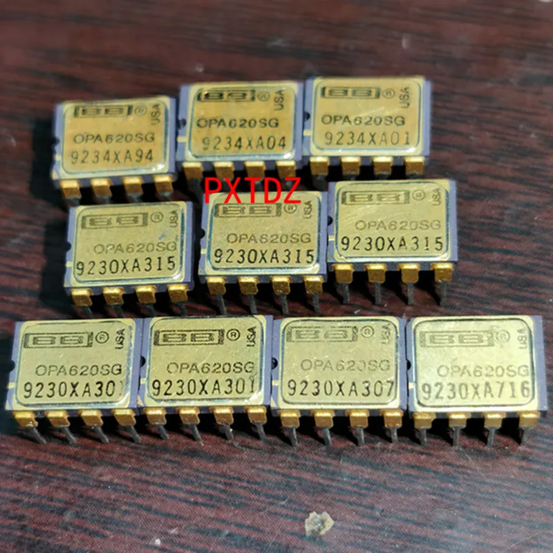 OPA620SG, OPA620 Operacional Amplificador Integrado Circuits ICS AUCDIP8 Dual Em Linha 8 Pin Gilded Superfície Cerâmica Pacote Cerâmico IC / 1 Fun Fun AMP AMP Fichas Usadas. Desoldering.