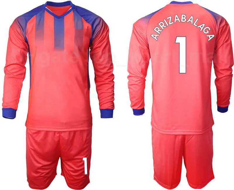 No1 Caballero Red Goalkeeper Soccer Country Jersey