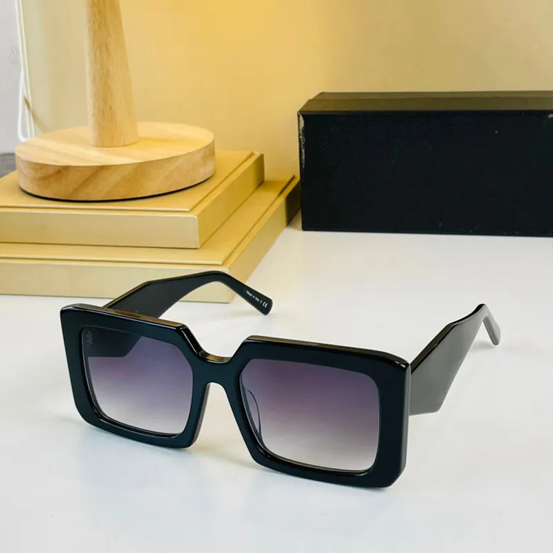 여성 사이클론 선글라스 PR16YS 빈티지 사각형 프레임 안경 Avant Garde 독특한 스타일 최고 품질의 안티 - 자외선 프라이앵글 로고 Occhiali Symbole
