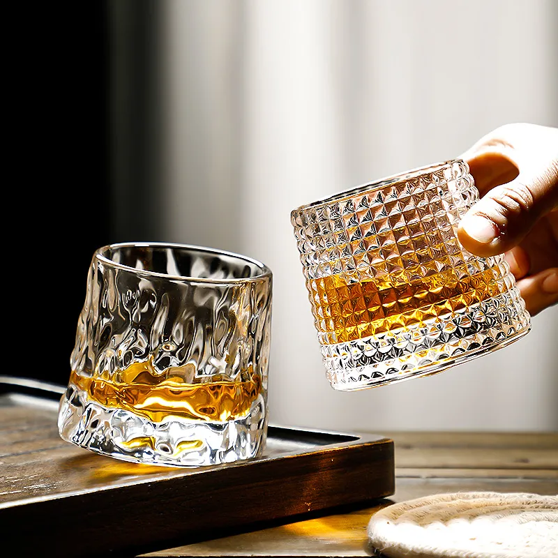 Unzip Creative Tumbler Scotch Whisky Glass Cup Glass Win Glasse Dla Bar Office Gospodarskie Piwo Whisky Kubki Crystal Cups Shot