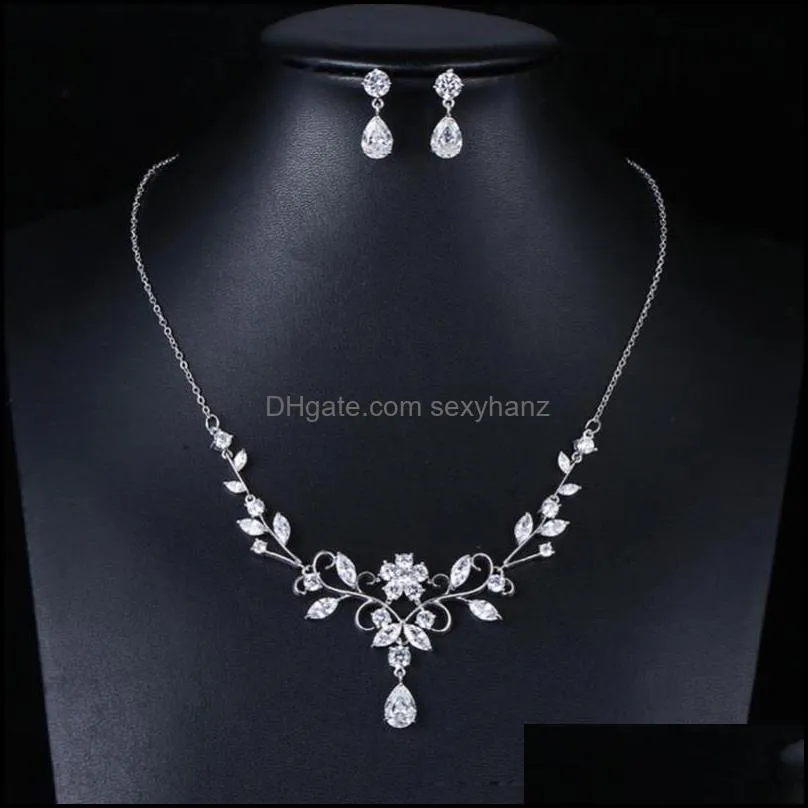 Bracelet, Earrings & Necklace Red Trees Brand High Quality Wedding Jewelry Sets For Brides Fashion Luxury And Jewellery Women