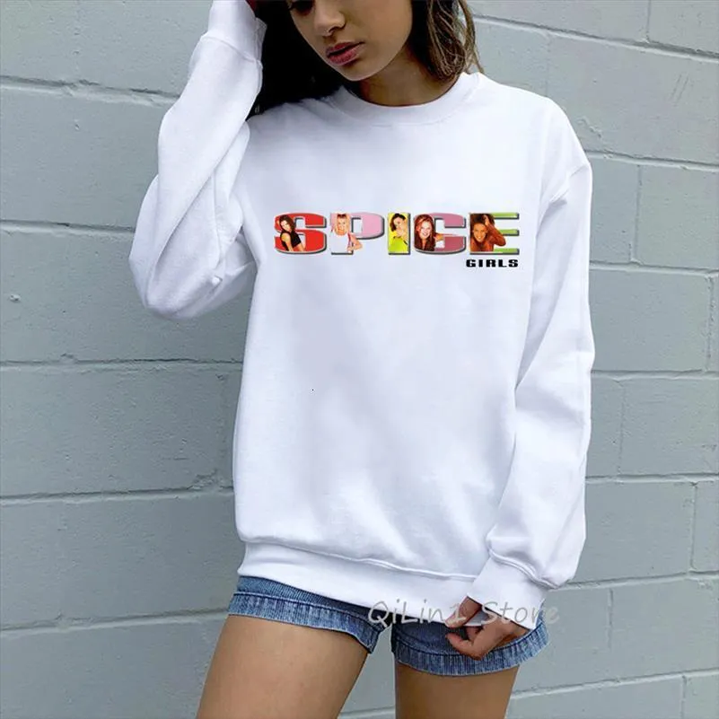 Sexy Spice Girls Sudadera Cool Vogue Traje Vintage Streetwear 90s