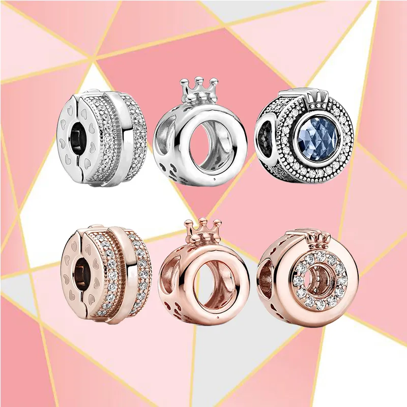 Kakany 2020 Fashion New Romantic Shiny Pav Line Crown Series Pendants Women's Dating Exquisite Hundred Matching Jewelry Gifts Q0531