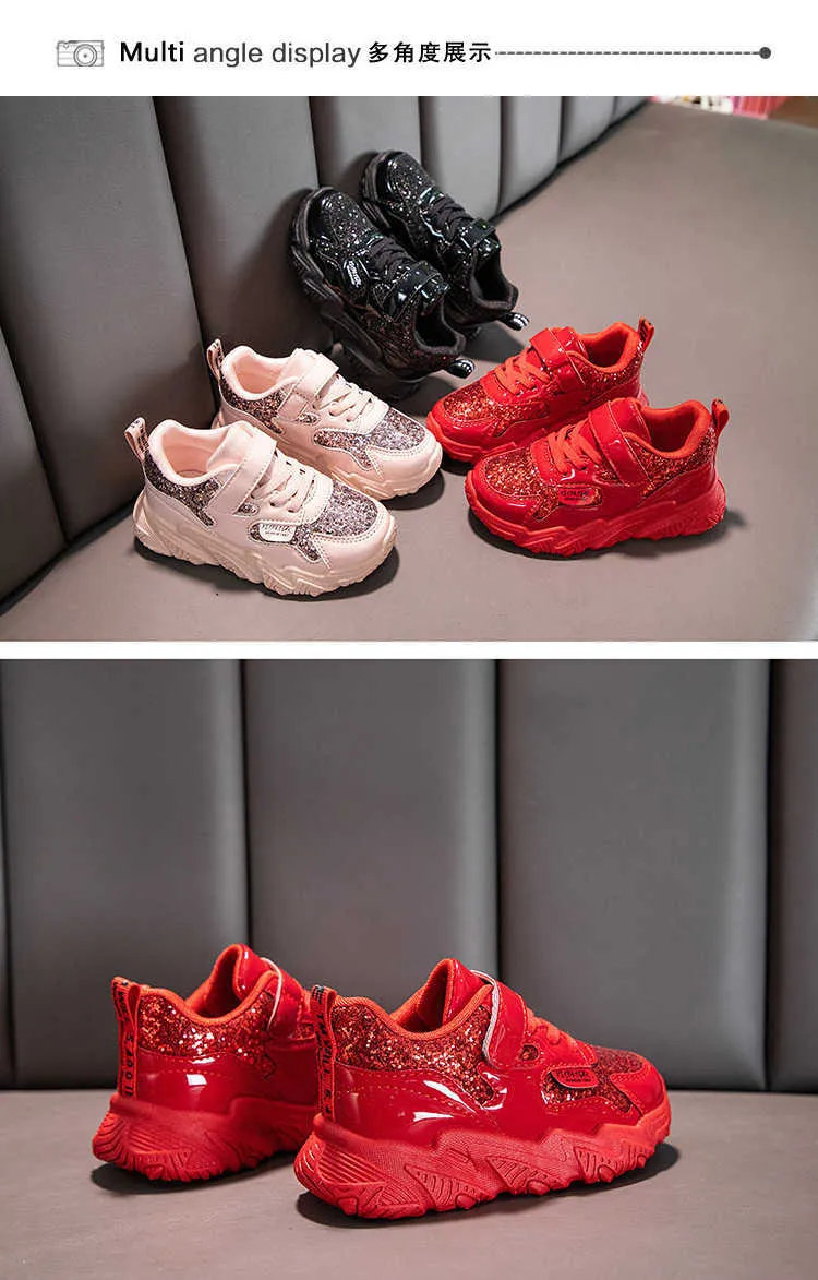 Glittery Red Tennis Boys Sneakers For Kids Comfortable Black Sport Footwear With Paillet For Boys And Girls Ideal For Casual Training G1025 From Catherine006 14.55 DHgate.Com
