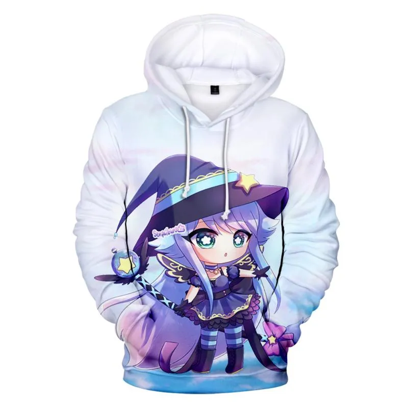 Felpe con cappuccio da uomo Felpe Game Gacha Life Felpa con cappuccio Felpa da donna Unisex 3D Fashion Streetwear Ragazzo/ragazza Trendy Oversize