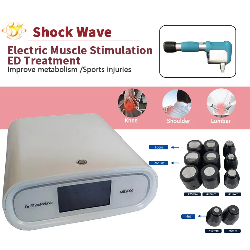 Mini inny sprzęt kosmetyczny Niemiecki importowana fala uderzeniowa Maszyna terapii Shockwave Therapy Maszyna Zakłada
