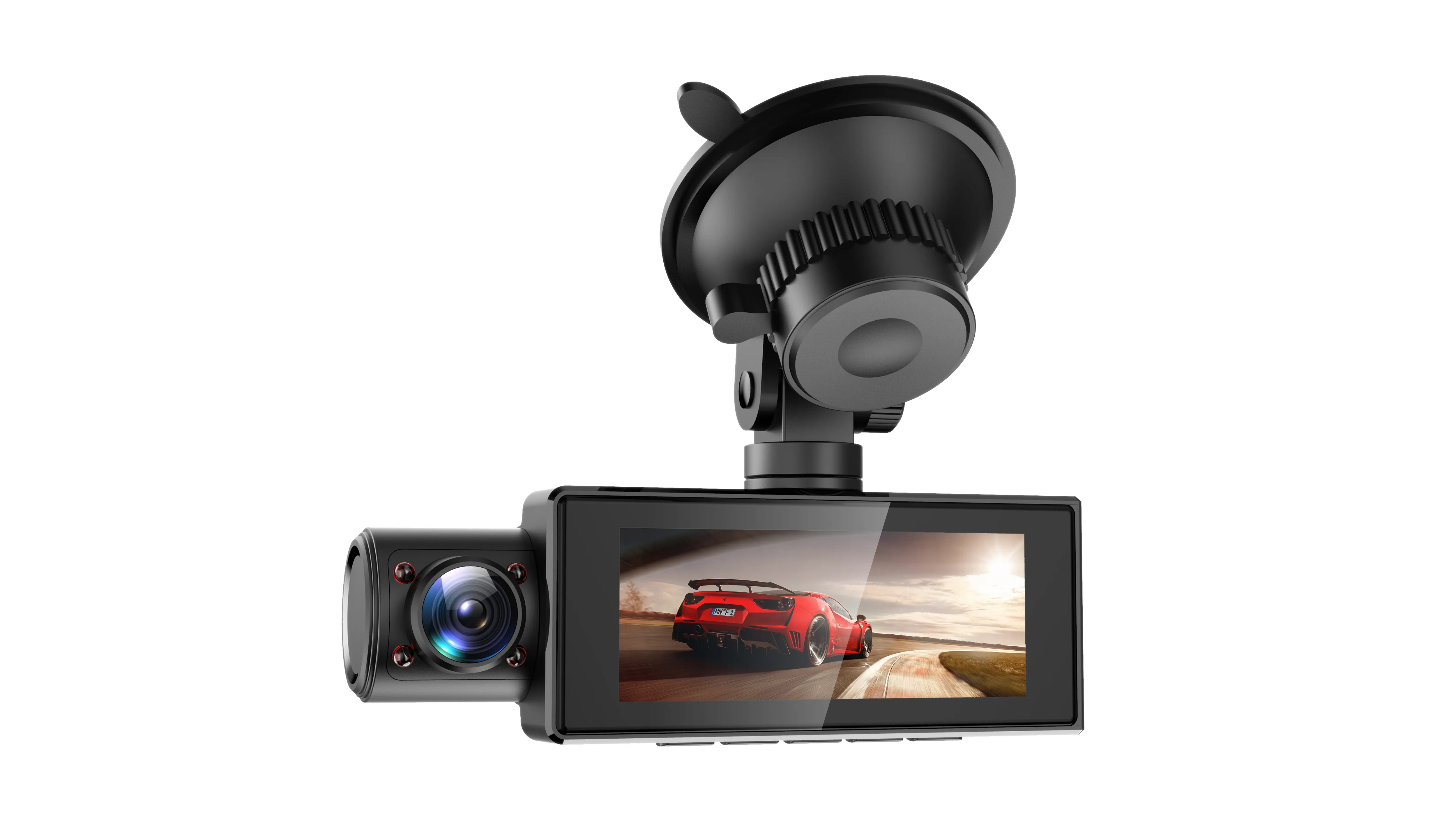 ثلاثة عدسة سيارة dvr dvr dashcam الرؤية الخلفية FHD 1080P 2.86 بوصة وقوف السيارات مراقب السيارات فيديو مسجل داش كام m6