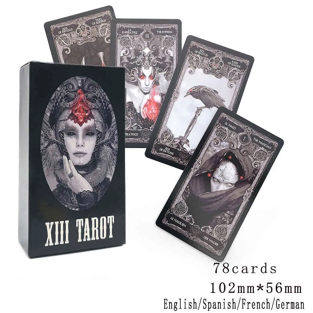 XIII Dark Tarot..Mysterious Dagination Судьба Личная Карта Игра. ЭклийскийИспанский Французский Немецкий Таро От 670 руб.