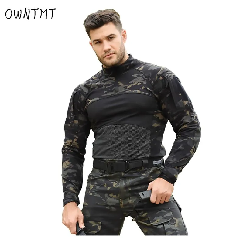 Uniforme militar de comando de camuflaje para hombre, ropa táctica