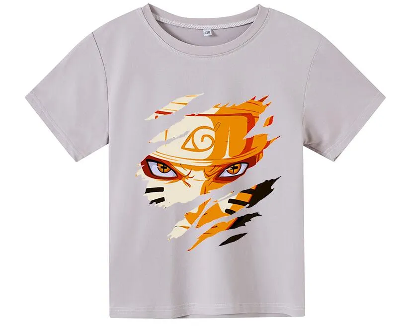 Design camiseta gráfico bonito desenho animado naruto completo