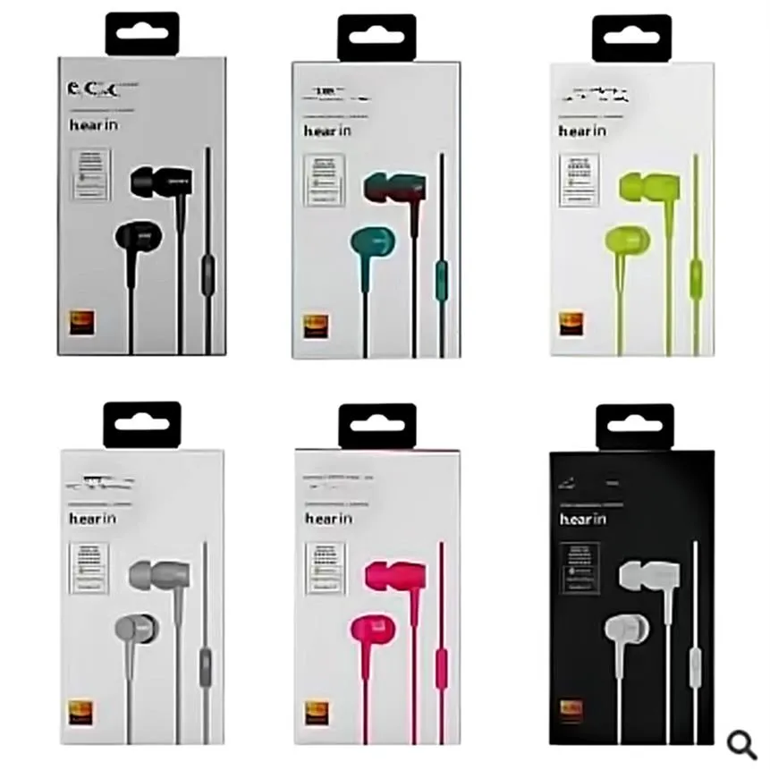 EX750 Earphones In-ear Stereo Bass Headset Wired Headphone Hands Remote Mic Earbuds For iPhone Samsung Sony 3.5mm Jack249l