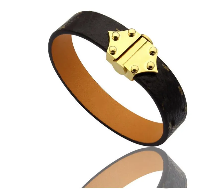 Mode Läder Armband Bangle Braccialetto För Kvinnor Mens Party Bröllop Smycken Par Lovers Engagement Gift