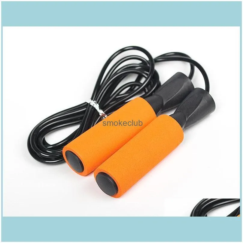 Sweat Absorbent Foam Handle Weight Bearing PVC Plastic Skipping Rope Adjustable Rapid Speed Jumping Cable Fitness Slim Body Jump Ropes