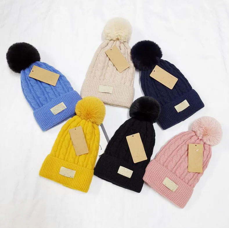 겨울 봄 여자 모자 남자 여행 소년 패션 성인 비니 Skullies Chapeu Caps 면화 스키 CA PS 소녀 핑크 모자 유지 따뜻한 모자 6color 노란색 검은 색 파란색