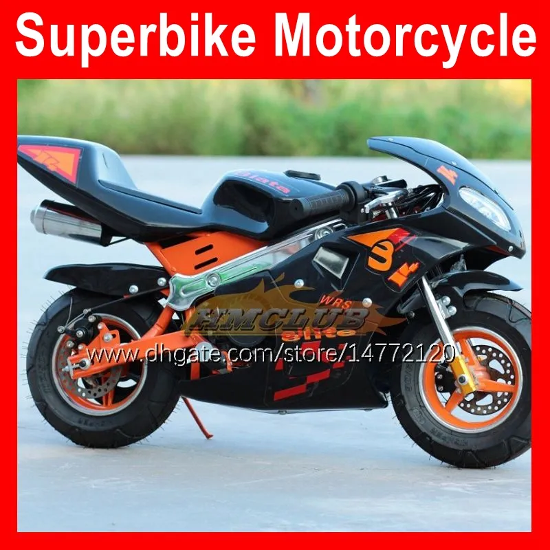 49cc 50cc Real Mini Motorfiets 2-takt Hot Sport Benzine Small Party Race Scooter Gemengde Olie Pure Benzine Locomotive AutoBike Kinderen Volwassen Dravende Autocycle