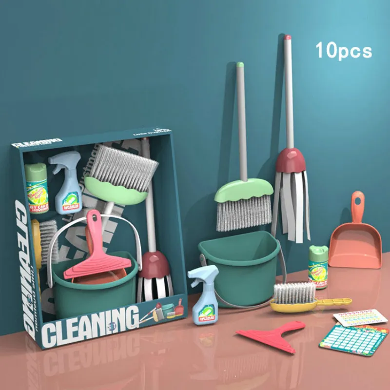 Mini set scopa e paletta per bambini Set piccolo aiutante per le pulizie per