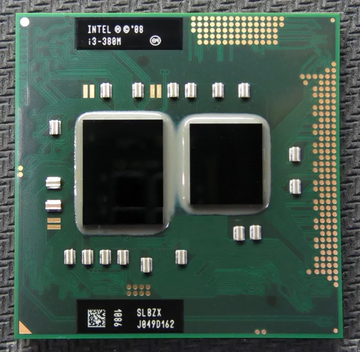 I3 380M Çift Çekirdekli 2.53GHz L3 3M PGA 988 CPU işlemci HM55'te çalışır