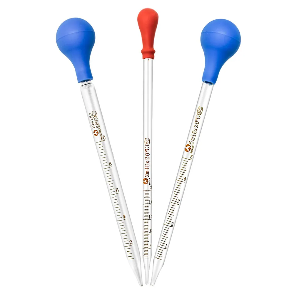 Lot de 20 Pipettes Compte-gouttes graduées 7 ML 