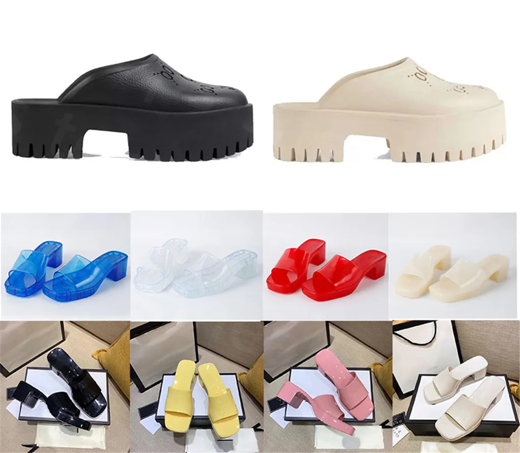 Top quality Brand woman men slipper designer lady Sandals summer slide high heel slippers luxury Leather Alphabet beach shoe