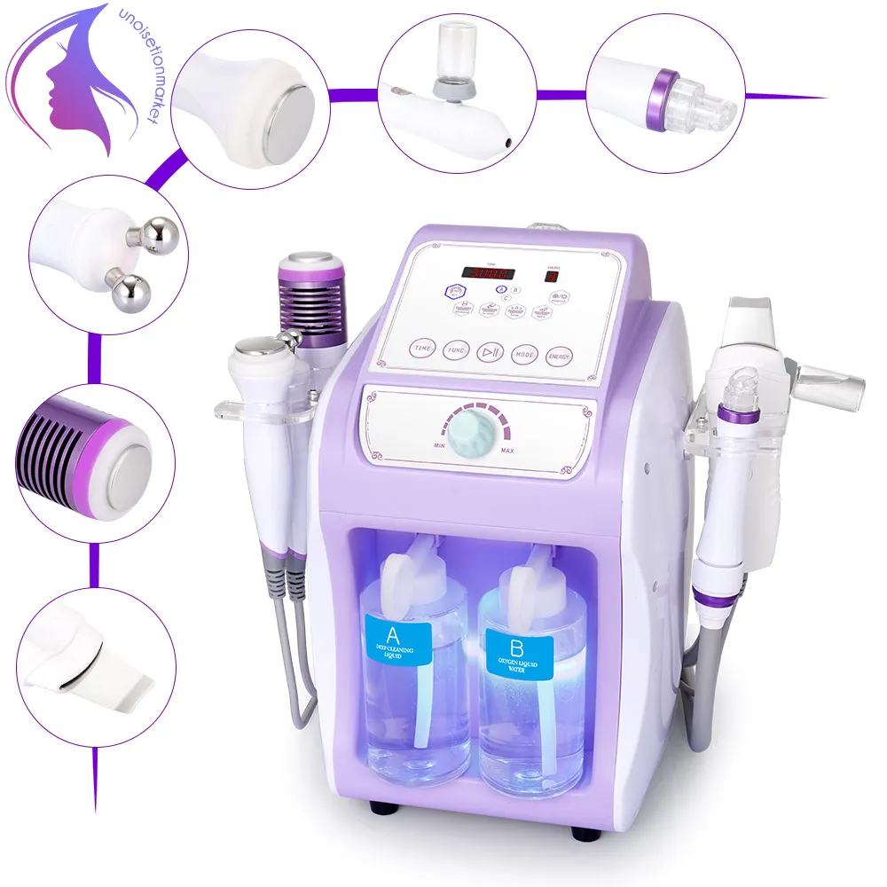 Ultrasonic Oxygen Jet Blackhead Removal Skin Rejuvenation Scrubber Facial Clean Machine