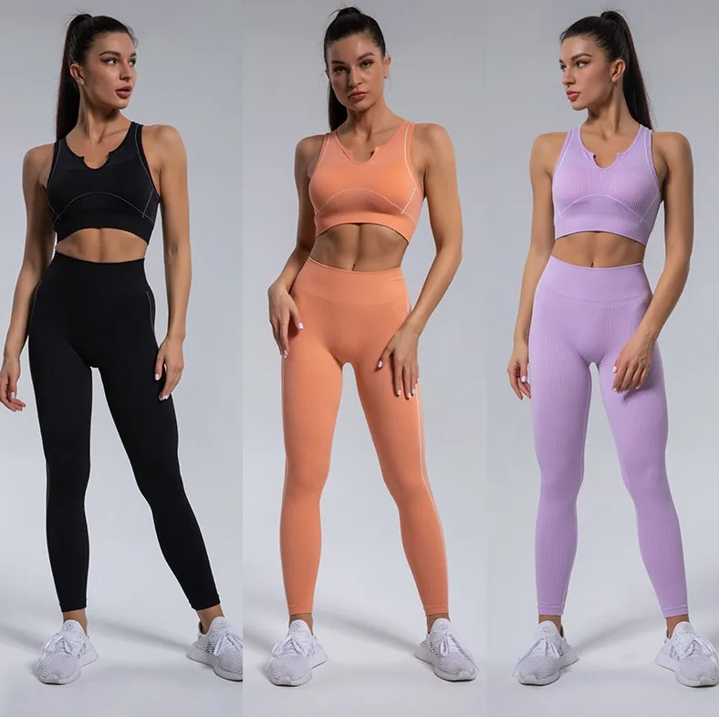 Designer V Neck Yoga Tracksuit Set With Sexy Gym Shirts Women And Bra Womens  Gym Outfit For Fitness And Workouts From Bianvincentyg, $31.3
