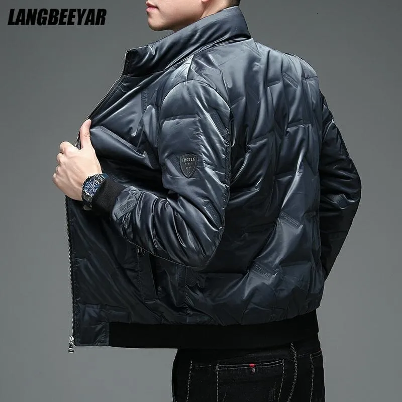 Winter Designer Brand Casual Fashion Streetwear White Duck Down Jacket Mens Wenter Windbreaker Puffer Coats Clothes 2021