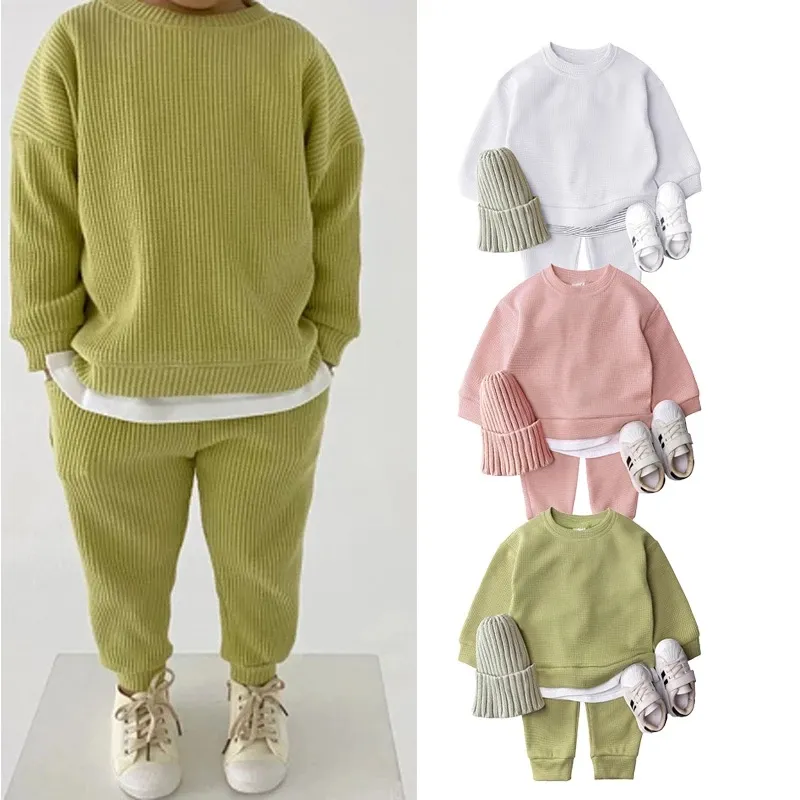Newborn Baby Boy Tracksuit Set Long Sleeve Pullover Top And Pants Outfit For Infants From Bab house 11.56 DHgate.Com