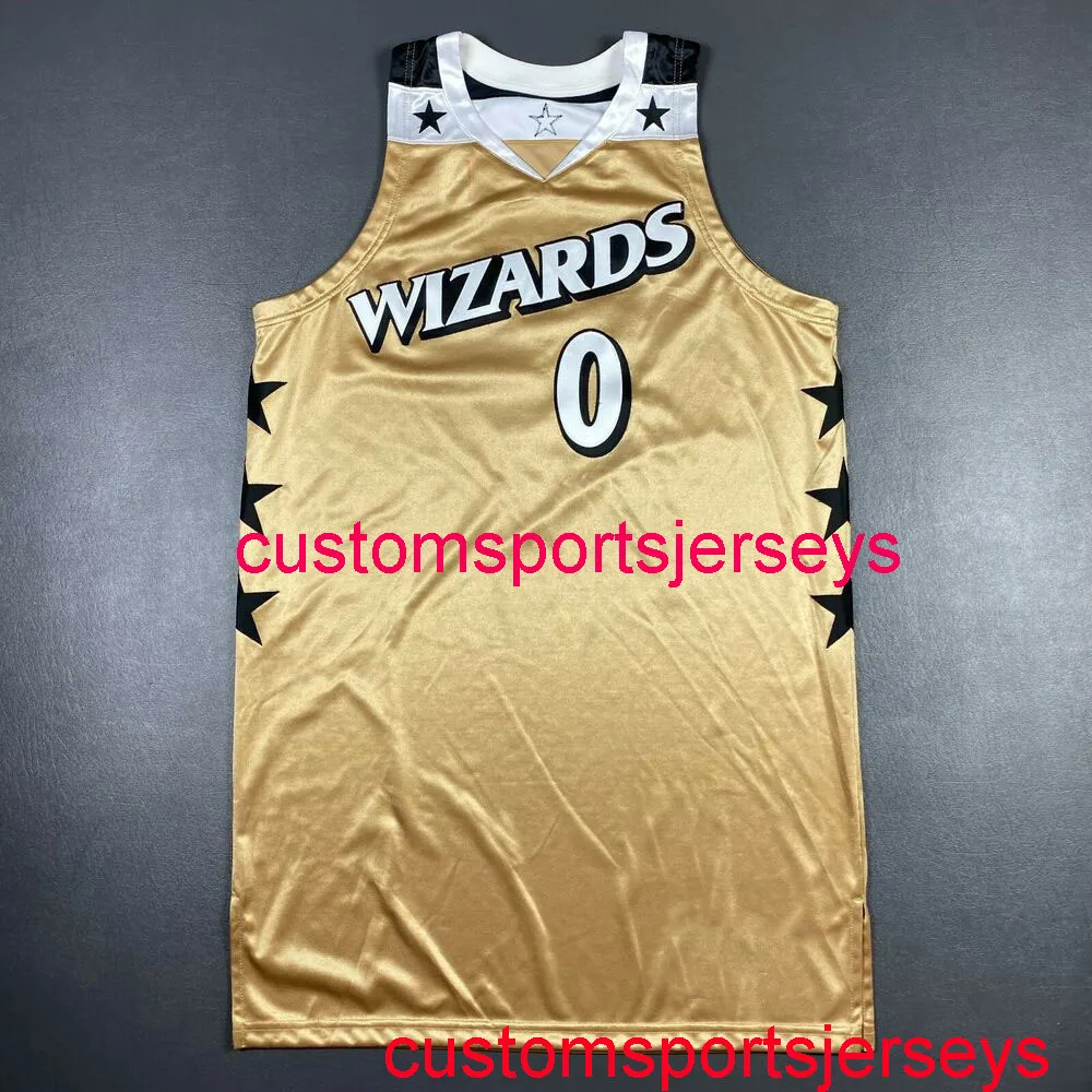 Maglia Gilbert Arenas 08 09 cucita al 100% Maglia uomo donna gioventù Ritorno al passato XS-5XL 6XL