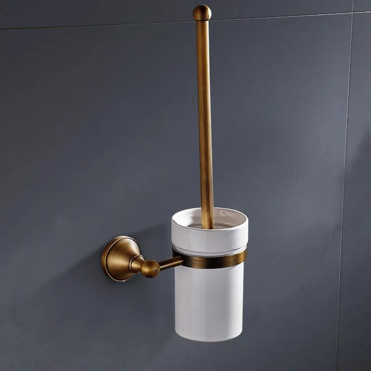 Toalettborstar innehavare Origin Supply Brush European Accessories Direct Manual Ritning Copper Wall Hung