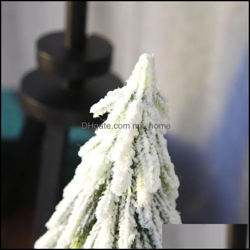 33 cm/13 inch Artificial Christmas Tree with Snow Effect Silk Flowers For Home/Wedding Decoration DY1-46