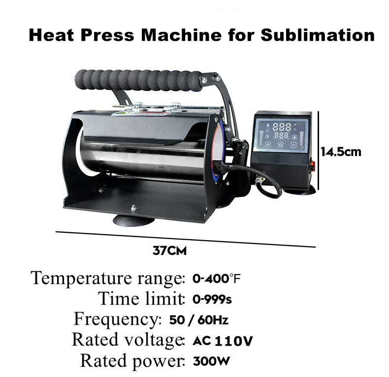 Sublimação máquina de pressão de aquecimento de calor adequado para 20oz tumblers retos 110V máquinas de transferência térmica A02