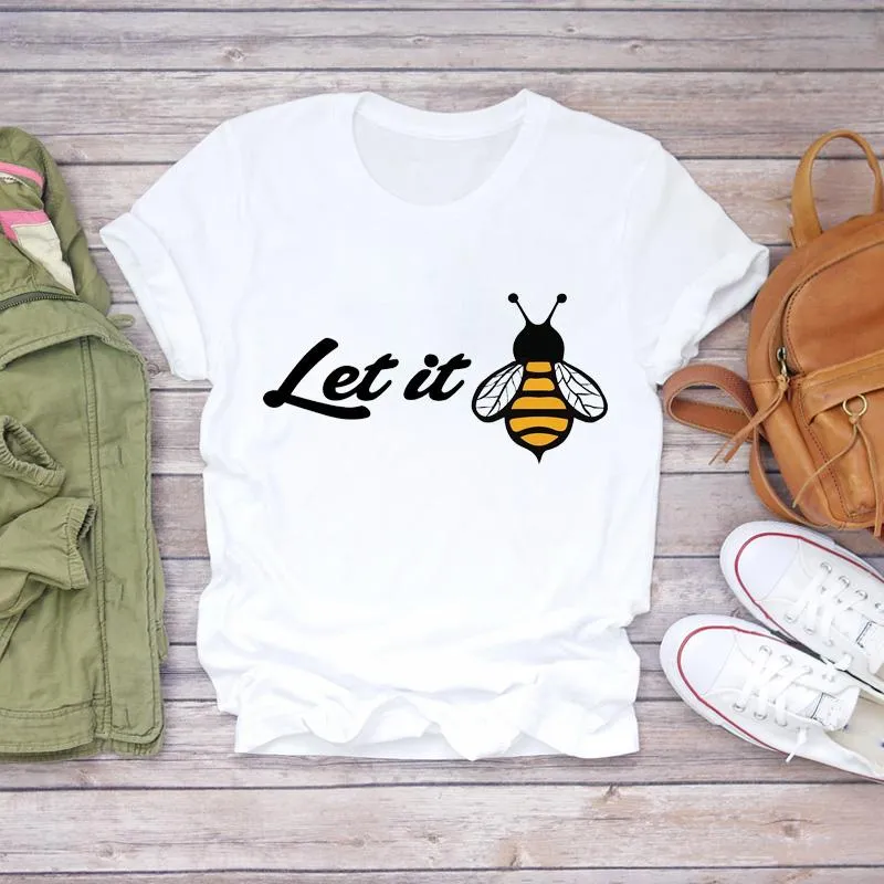 Женская футболка женская футболка мультипликационная пчела