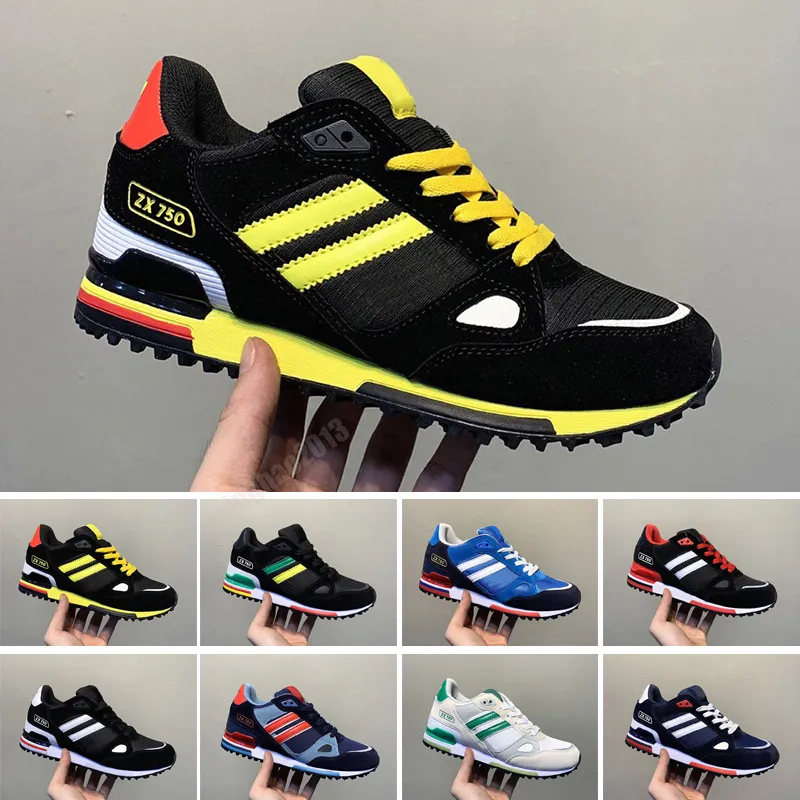 2021 Nowe oryginały Editex ZX750 Sneakers ZX 750S dla mężczyzn Kobiet Platforma Athletic Fashion Casual Mens Shoes Designer Chaussures