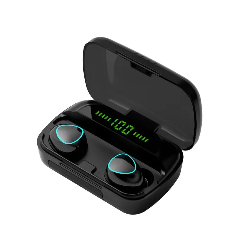 Wireless Earphone Bluetooth V5.1 A10 TWS Wireless Bluetooth Headphone LED Display With 2000mAh Power Headset With Mic