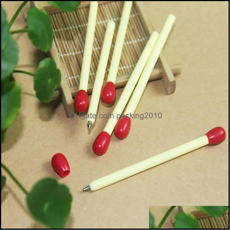 Novelty Matchstick Ballpoint Pen Joke School Supplies Match Pens Stationery