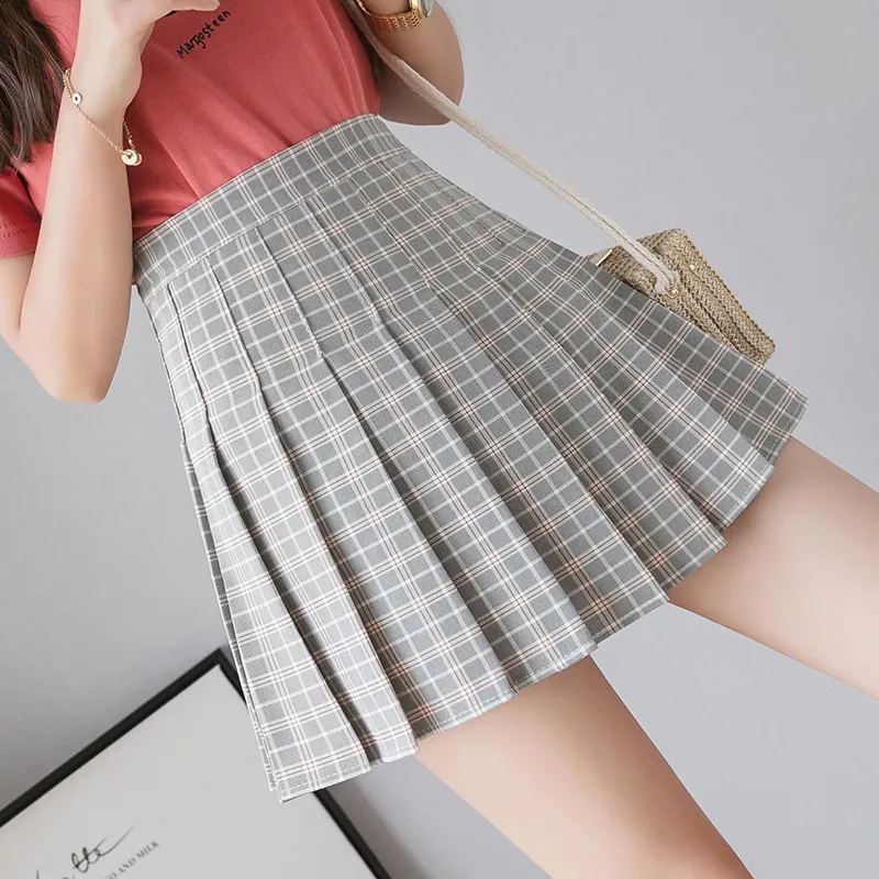 short saia xadrez/saia coreana/saia e-girl/saia kawaii/roupa  cotagecore/saias