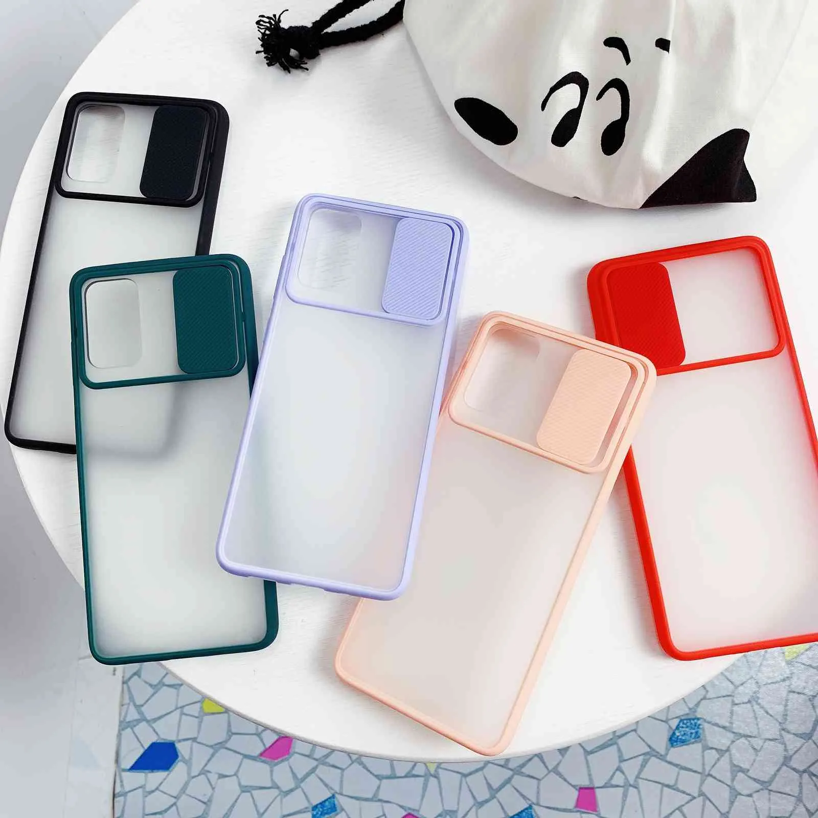 Fundas de protección de lente de cámara a prueba de golpes para Samsung Galaxy S20 FE 5G S21 Plus Note 20 funda trasera translúcida ultra mate Fundas