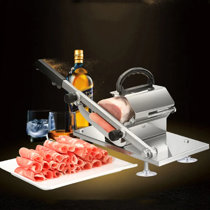 Automatyczny Feed Meat Lamb Slicer Home Maszyna Maszyna Handlowa Gruba Bydło Baranina Roll Mrożona Maszyna do szlifierki Mięso