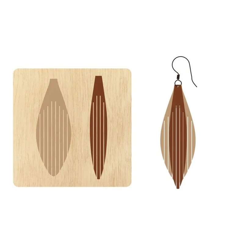 Save Big on Bulk Leather Earring Cutouts Leather Cutting Dies: Stacked Leaf  Tassel Earring Cutter Custom Size Round Earring Pendants For Jewelry