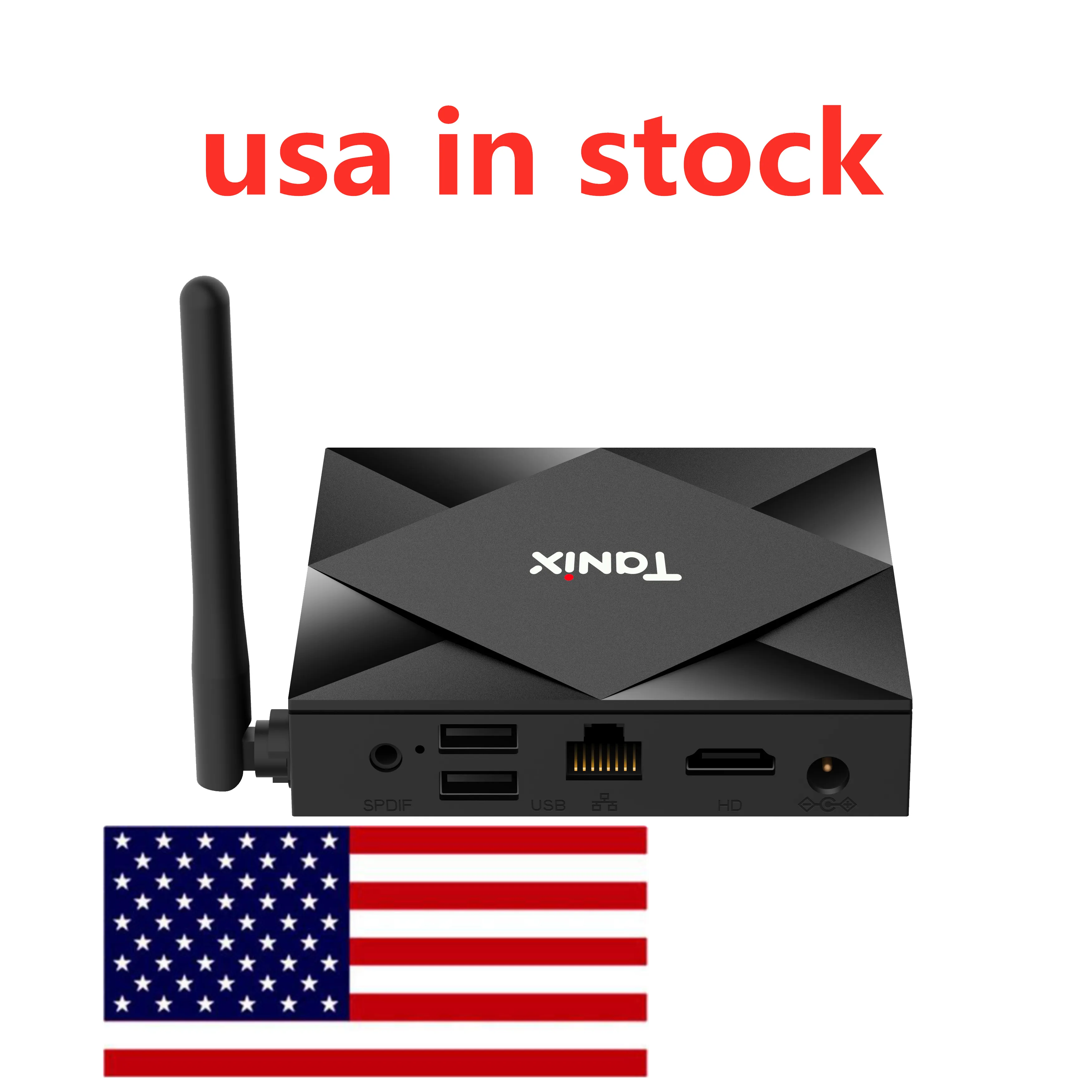 USA Tanix TX6S Android 10 TV Box AllWinner H616 4GB 32GB 2.4GHz 5GHz WiFi 6Kストリーミングメディアプレーヤーからの船