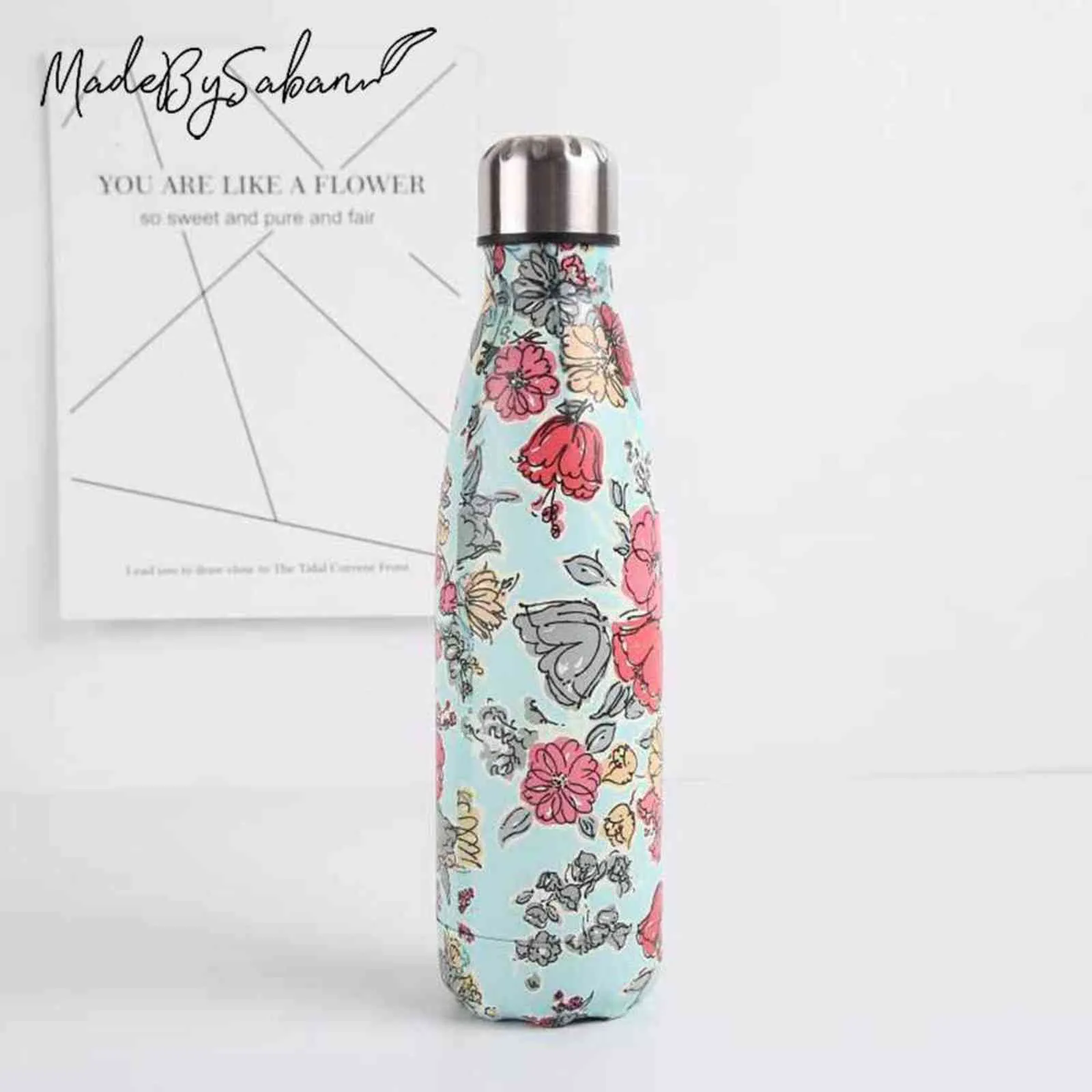 500ml Stainless Steel Vacuum Insulated Water Bottle with Double Wall ...