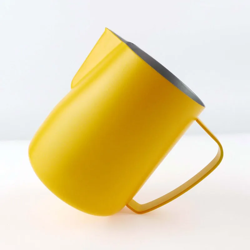 Pot à Lait Pichet à Lait Inox 600ml Avec Thermomètre - Pour Mousseur à Lait Et Art Café Tasse Double Paroi