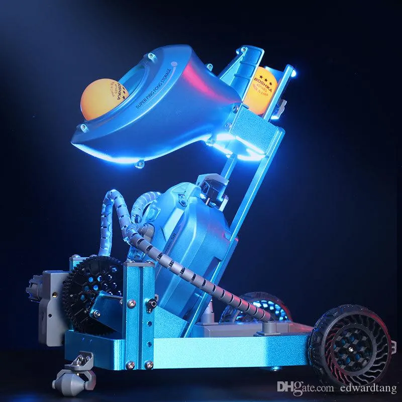TL K6 RC Table Tennis Ping pong Robot Toys DIY Intelligent Pick Up Launch Ball Alloy Material Multiple Play for Xmas Kid Birthday Gift
