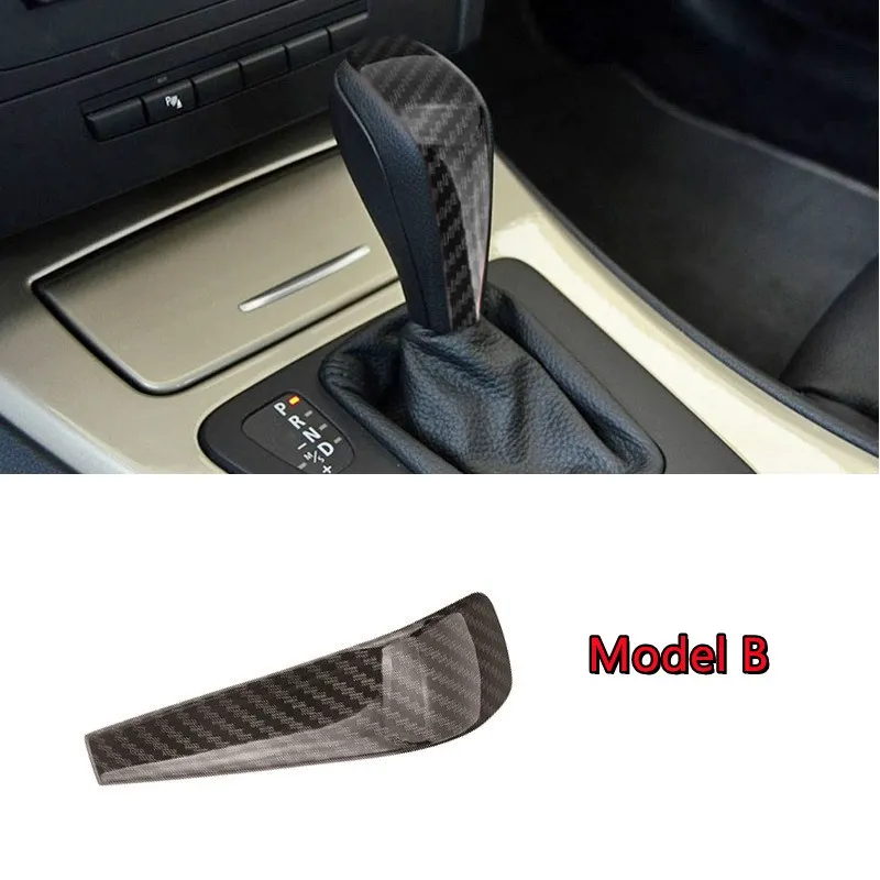 Car Styling Interior ABS Plastic Gear Shift Cover Decoration Sticker Fit For BMW 1 3 5 series X5 Z4 E90 E92 E93 E60 E48 E81 E82 E89340152